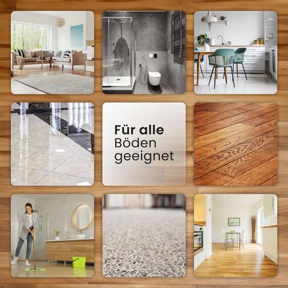 BiOHY Bodenreiniger Blätter (1 x 60 Stück) | Bodenreiniger Konzentrat Alternative | Wasserlöslich & Geeignet für Holz, Laminat, Fliesen, PVC für maschinelle & manuelle Bodenreinigung