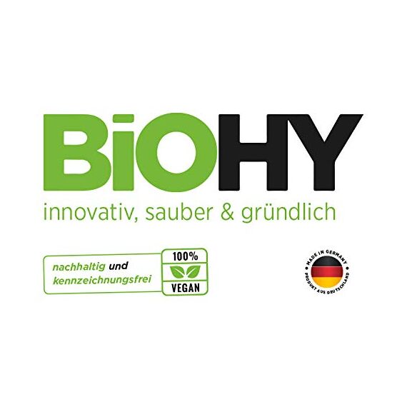 BiOHY Allzweckreiniger (6 x 1 Liter) | Bodenreiniger Konzentrat | Bio Allesreiniger für Haushalt und Gewerbe mit universaler Anwendung | schnell und effektiv | Kalkreiniger Konzentrat