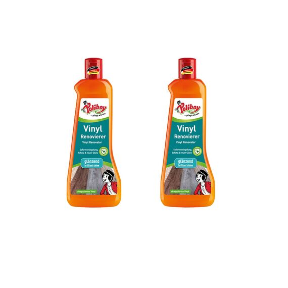 Poliboy - Vinyl Renovierer - zur Auffrischung von strapazierten Vinylböden - Bodenpflege - 2er - 2x500 ml (1Liter) - Made in Germany