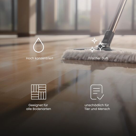 BiOHY Bodenreiniger Blätter (3 x 60 Stück) | Bodenreiniger Konzentrat Alternative | Wasserlöslich & Geeignet für Holz, Laminat, Fliesen, PVC für maschinelle & manuelle Bodenreinigung