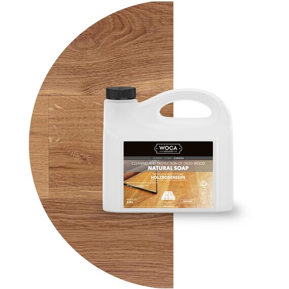WOCA 511025A Holzbodenseife Natur 2,5 Liter