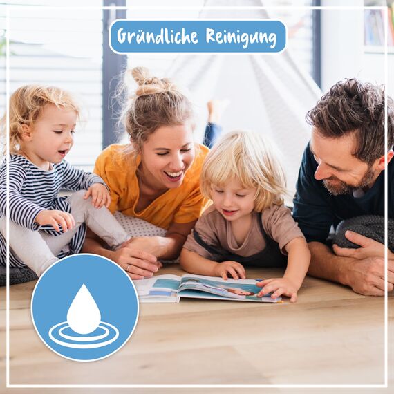 Poliboy - Laminat Pflege - Konzentrat mit Orangenöl - auch für Kork und Linoleum - Bodenreinigung - 5er Pack - 5x500 ml (2,5 Liter) - Made in Germany