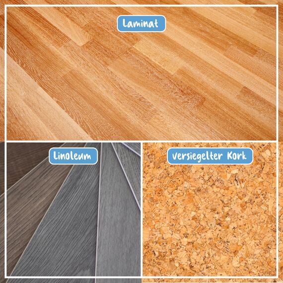 Poliboy - Laminat Pflege - Konzentrat mit Orangenöl - auch für Kork und Linoleum - Bodenreinigung - 5er Pack - 5x500 ml (2,5 Liter) - Made in Germany