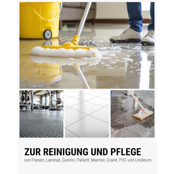 Lorito Antislip Rutschhemmer 328 12 x 1L - Anti-Rutsch-Flüssigkeit für Fliesen, Laminat, Parkett, Marmor, Granit, Sporthallen, Sportböden, PVC, Gummi, Linoleum & Polyolefin