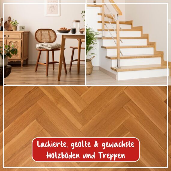 POLIBOY Parkett Pflege - Pflegendes Reinigungsmittel für Holzböden - Reinigungskonzentrat mit Avocadoöl - 1x 500 ml - Made in Germany