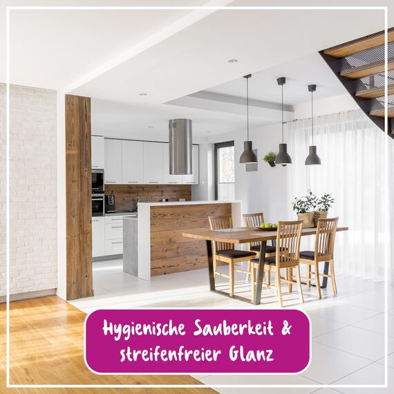 POLIBOY Fliesen & Fugen Reiniger - Bodenreiniger mit Oxy-Power für Fliesen - Wischkonzentrat für innen und außen - 10x 500 ml - Made in Germany