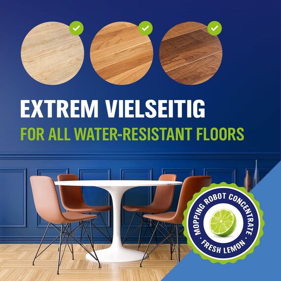 WoldoClean Reinigungsmittel für Wischroboter 750 ml – Holzböden und Dielen mit Frischeduft