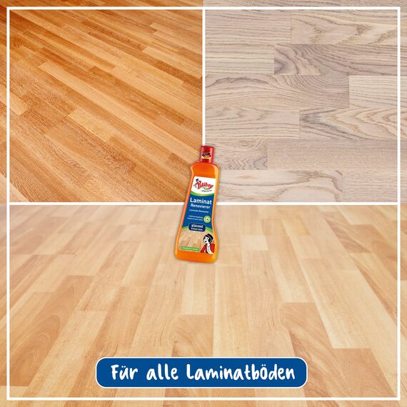 Poliboy - Laminat Renovierer - Sofort Versiegelung - lang anhaltenden Glanz und Schutz - Bodenreinigung - 10er Pack - 10x500ml (5 Liter) - Made in Germany