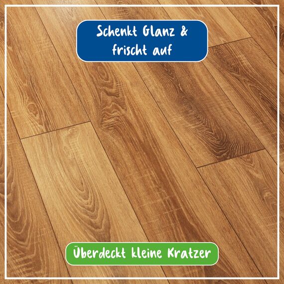 Poliboy - Laminat Renovierer - Sofort Versiegelung - lang anhaltenden Glanz und Schutz - Bodenreinigung - Einzeln - 500ml - Made in Germany