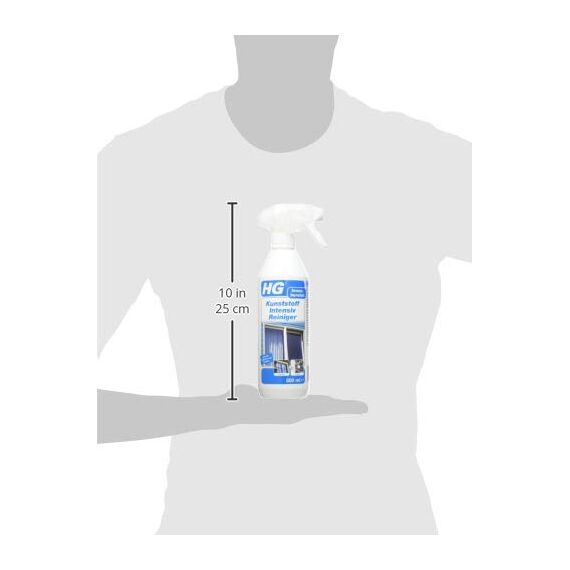 HG Kunststoff Reiniger, leistungsfähiger Reiniger für Kunststoffe und Kunststoff-Fenster zur schnellen, effektiven Reinigung von Kunststoffen aller Art, 500 ml (Packung mit 2)