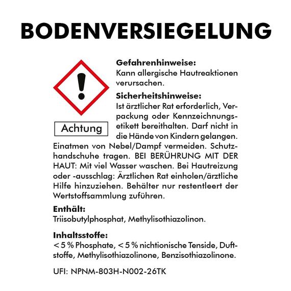 ABACUS® Bodenversiegelung, Parkettversiegelung, Laminatversiegelung, PVC-Versiegelung, Dielenversiegelung, Korkversiegelung,– Bodenversiegelung 1000 ml (2310)