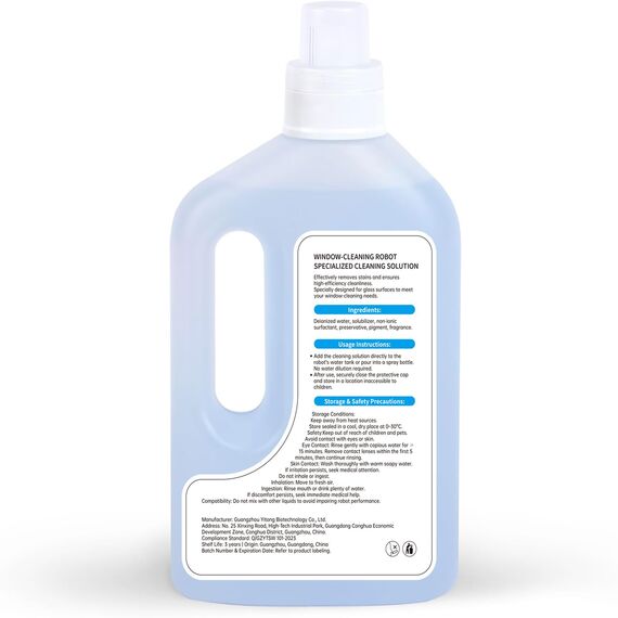 1L Reinigungslösung für ECOVACS Winbot W1 PRO,W2,W2 OMINI,W2 PRO,W2 PRO OMNI,WINBOT MINI Fensterputzroboter