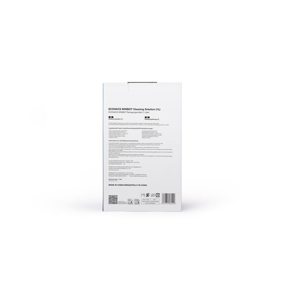ECOVACS 1L Reinigungslösung für Winbot W1 PRO,W2,W2 OMNI,W2 PRO,W2 PRO OMNI,WINBOT MINI,W2S,W2S OMNI Fensterputzroboter, Originalzubehör