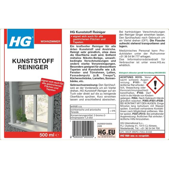HG Kunststoff Reiniger