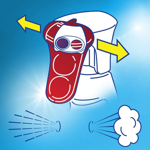 Sidolin Zitrus, Glasreiniger mit Abperl-Effekt (10 x 500 ml Sprühflasche)