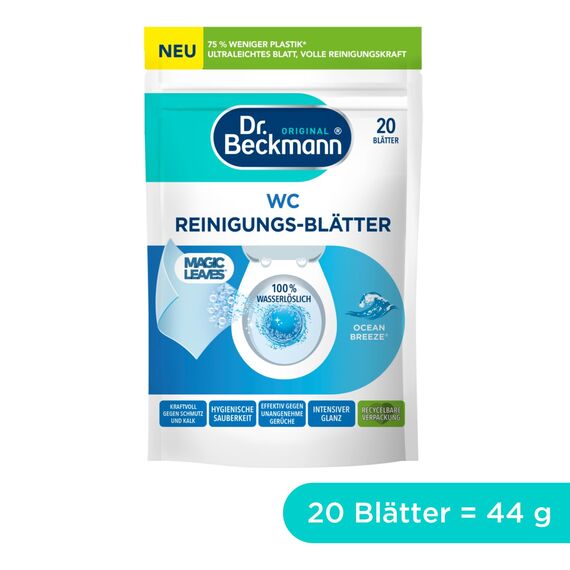 Dr. Beckmann WC Reinigungs-Blätter OCEAN BREEZE | 20 Blätter