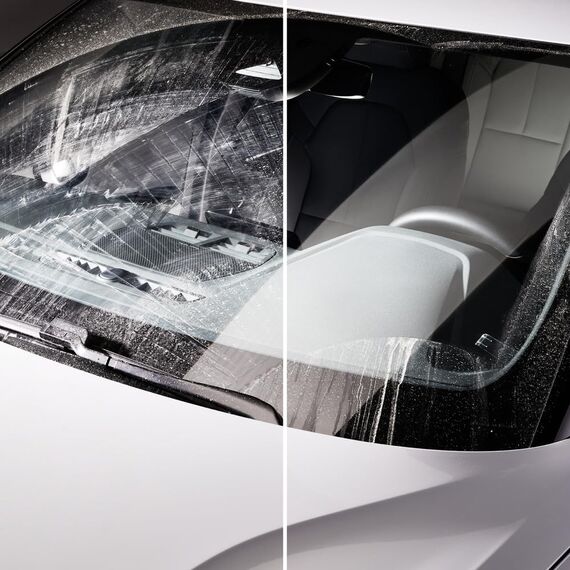 SONAX KlarSicht 1:100 Konzentrat Lemon Rocks (250 ml) Scheibenreiniger beseitigt sekundenschnell Insekten, Schmutz, Blend- & Schmierfilme | Art-Nr. 03701410