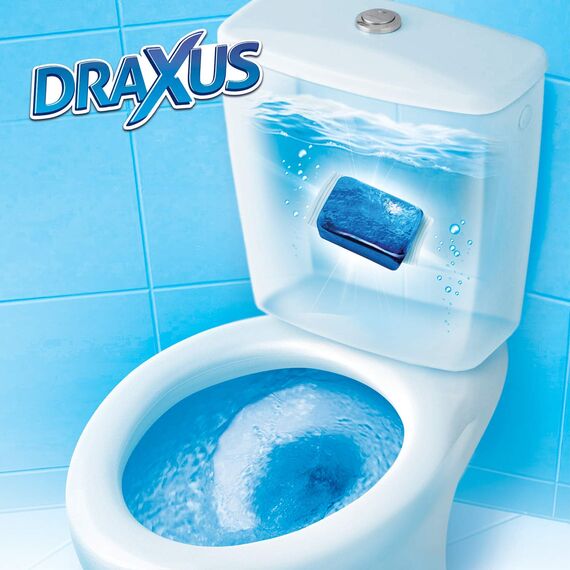 DRAXUS 30x Spülkasten Tabs I Wasserkastenwürfel für den Spülkasten im Vorratspack I WC Tabs färben das Wasser blau I Sorgen für Frische und Sauberkeit (3x Spar-Set)
