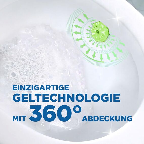 WC-Ente Frische-Siegel Nachfüller, körbchenloser WC-Reiniger, WC Duft, Lime, 2 Nachfüller (2 Stück)