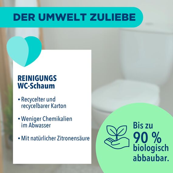 Dr. Beckmann Intensiv - Reiniger Wc-Schaum | Selbstaktivierender Schaum 3x 100 g | Floral Fresh