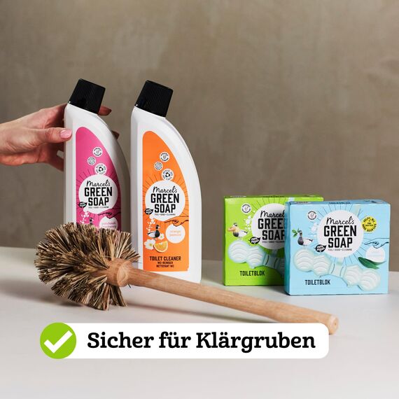 Marcel's Green Soap WC-Reiniger Orange & Jasmin – Toilettenreiniger ohne Chlor/Bleichmittel – entkalkend, gegen Urinstein – vegan & 98% biologisch abbaubar – 750 ml
