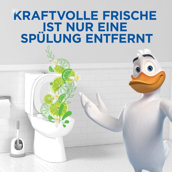 WC-Ente Active Clean WC Duftspüler-Einhänger, WC Reiniger, Citrus Splash-Duft, 38,6 g