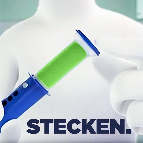 WC-Ente Frische-Siegel Nachfüller, körbchenloser WC-Reiniger, WC Duft, Lime, 3 x 2 Nachfüller (6 Stück)