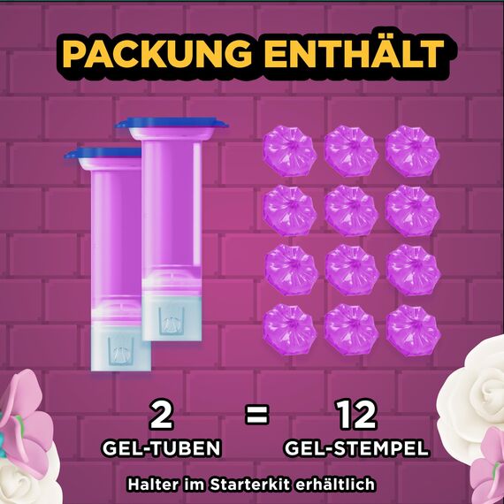 WC-Ente Frische-Siegel Nachfüller, körbchenloser WC-Reiniger, WC Duft, Tropical Adventure, 2 Nachfüller (2 Stück)