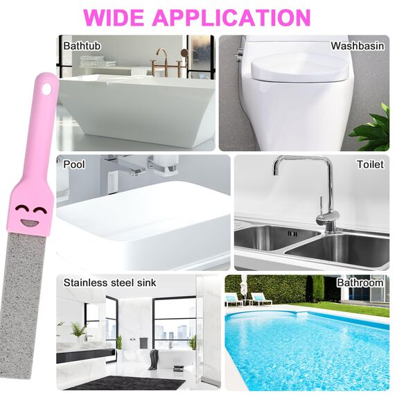 9 Stück Bimsstein toilette, Bimsstein Reinigungsstein mit 3 Griff, Cleaning block wc, wc bimsstein toilettenreiniger, Pumice Stone Toilet für Toilette, Bad, Waschbecken