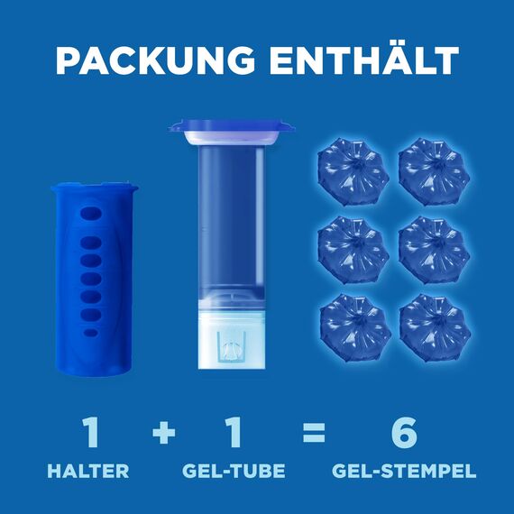 WC-Ente Frische-Siegel Nachfüller, körbchenloser WC-Reiniger, WC Duft, Azure Lagoon, 2 Nachfüller (2 Stück)