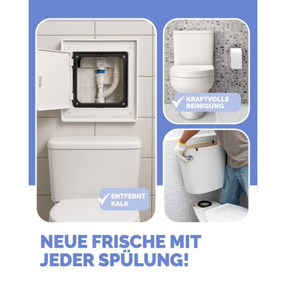 Optimal Products 5 Liter Spülkasten Entkalker mit Express-Wirkung nach 30 Minuten, 2 in 1 - Löst Kalk und reinigt den WC-Spülkasten