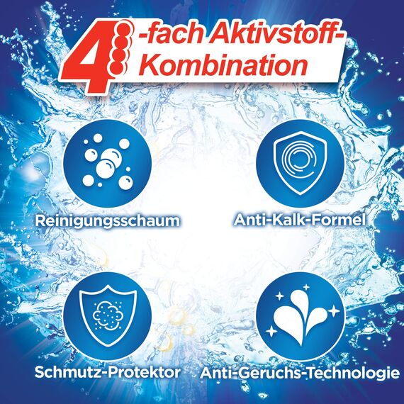 WC FRISCH Kraft Aktiv Blauspüler Chlor, WC-Reiniger und Farbspüler für hygienische Sauberkeit, mit 50 Prozent mehr Glanz ,1er Pack, 50 g