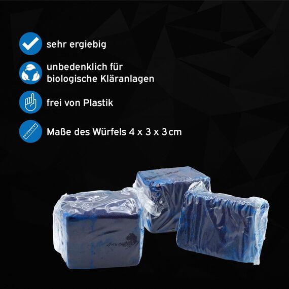 kör4u Wasserkastenwürfel – 30 blaue WC-Tabs, frisch, selbstaktive Reinigung gegen Kalk & Ablagerungen, umweltfreundlich & biologisch abbaubar