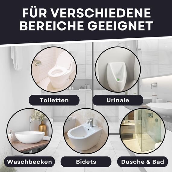 ABACUS® Urinsteinlöser 1000ml | extrem starker Urinsteinentferner | WC Spezialreiniger | Urinal-Reiniger | Kalklöser | Kalkentferner | Urinlöser | Urinentferner (2450)