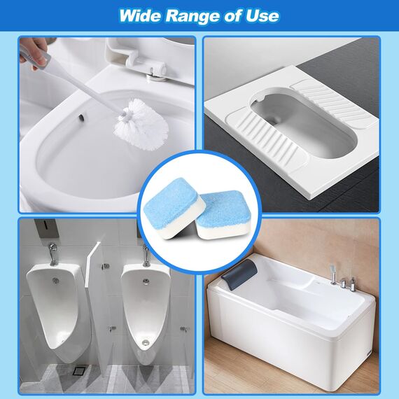 60 Stück WC Tabs,Extra Stark für intensive Sauberkeit in der Toilette & Urinalen,Verhindert Kalk & Schmutz