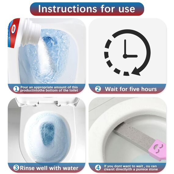 Juegot Bimsstein für die Reinigung der Toilette, reinigt kraftvoll harte Wasserringe für die Reinigung der Toilette im Haushalt, Packung Bimsstein Toilettenschüssel reinigen Bürste 3PCS