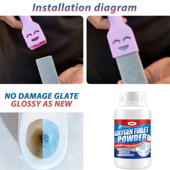 Juegot Bimsstein für die Reinigung der Toilette, reinigt kraftvoll harte Wasserringe für die Reinigung der Toilette im Haushalt, Packung Bimsstein Toilettenschüssel reinigen Bürste 3PCS