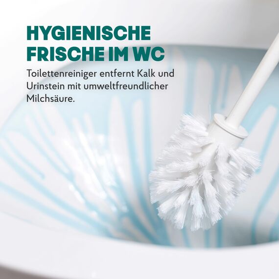 HAKA WC Reiniger Gel Citrus, 740 ml, extra stark gegen Kalk, Urin- & Wasserstein, langanhaltende Frische, Toilettenreiniger mit umweltfreundlicher Milchsäure