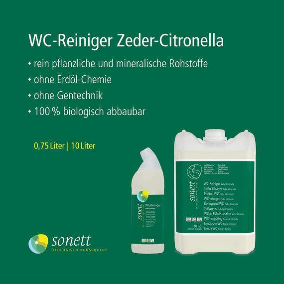 Sonett WC-Reiniger Zeder-Citronella, 750 ml