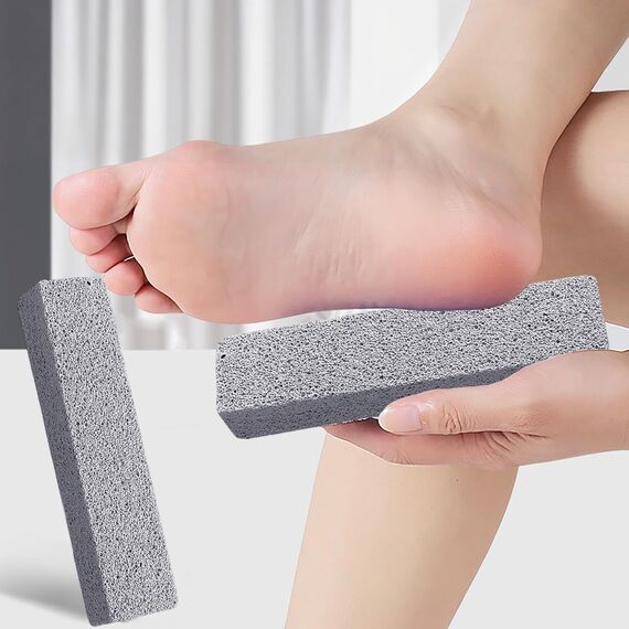 VACUBXBY 4 Stück Bimsstein Reiniger Bürsten Grill Bimsstein Blöcke, Pumice Stone Toilet bei hartnäckigem Urinstein & Kalk, Reinigungsblock für Küche Backofen Dusche Bad Waschbecken(Grau)