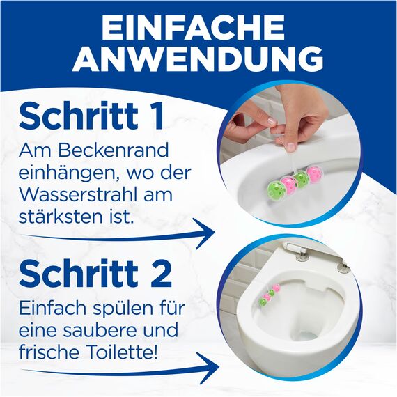 WC FRISCH Kraft Aktiv Duftspüler Hawaii (150 g), WC Reiniger für Reinigung bei jeder Spülung, Duftsteine für langanhaltend frischen Duft, + 50 Prozent Anti-Kalk Effekt*