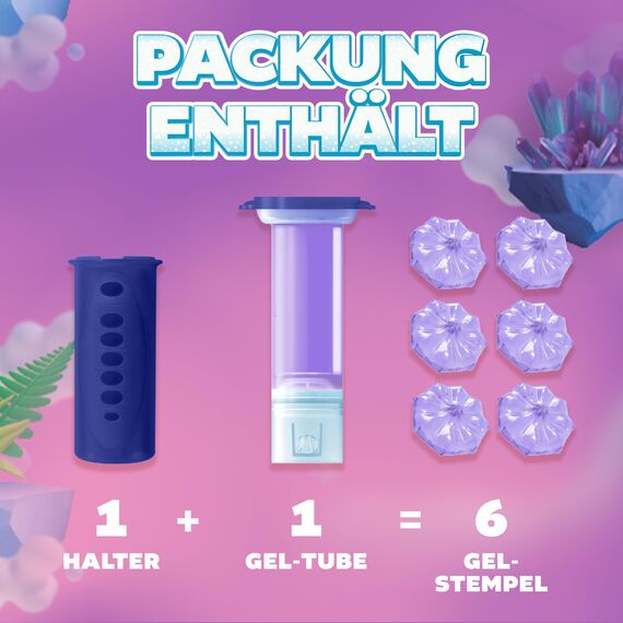 WC-Ente Frische-Siegel Nachfüller, körbchenloser WC-Reiniger, WC Duft, Virtual Violet, 2 Nachfüller (2 Stück)