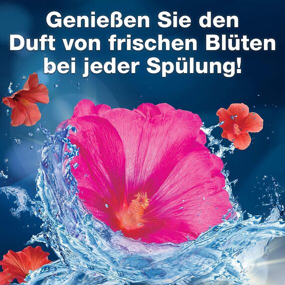 WC FRISCH Kraft Aktiv Duftspüler Blütenfrische, mit Lufterfrischer Effekt, 4 (4x1) Stück