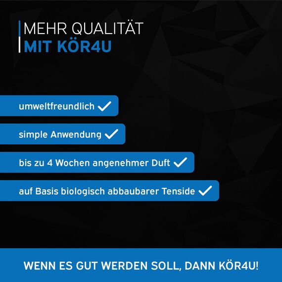 kör4u Wasserkastenwürfel – 10 blaue WC-Tabs, frisch, selbstaktive Reinigung gegen Kalk & Ablagerungen, umweltfreundlich & biologisch abbaubar