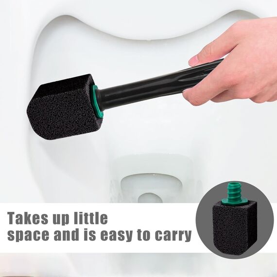 Bimsstein Toilette 10 Stück,Cleaning Block Wc mit Griff,Effektive Bimsstein Toilettenreiniger,Hartnäckiger Kalk im WC Entfernen Und Urinstein,für die Reinigung von Badezimmer,Küche Spüle(Schwarz)