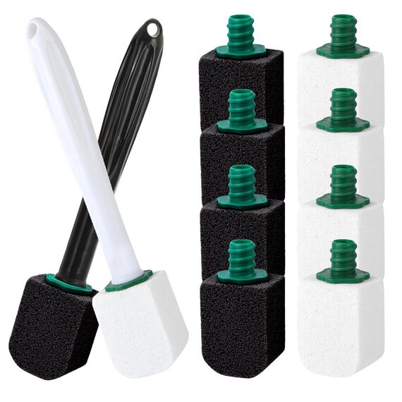 Bimsstein Toilette 10 Stück,Cleaning Block Wc mit Griff,Effektive Bimsstein Toilettenreiniger,Hartnäckiger Kalk im WC Entfernen Und Urinstein,für die Reinigung von Badezimmer,Küche Spüle(Zweifarbig)