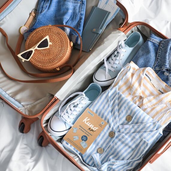 Kuno to Go – Reisewaschmittel - Waschmittel für unterwegs | 8 Waschladungen | Ohne Flüssigkeit | Ideal für Reisen, Camping & Handwäsche | Ultraleicht, platzsparend & umweltfreundlich (4)