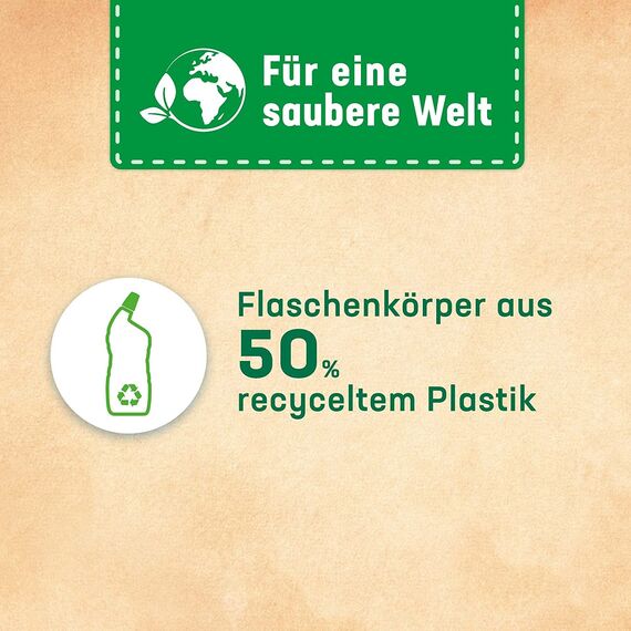 WC FRISCH WC Reiniger Gel Ozeanfrische (750 ml), WC Reiniger mit Lufterfrischer-Effekt, Toilettenreiniger sorgt für hygienische Frische, mit 4-fach Aktivstoff-Kombination