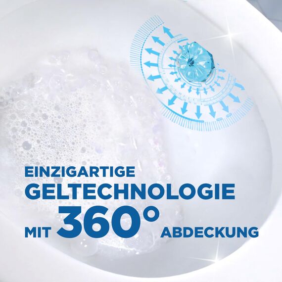 WC-Ente Frische-Siegel Nachfüller, körbchenloser WC-Reiniger, WC Duft, Ocean Wave, 2 Nachfüller (2 Stück)