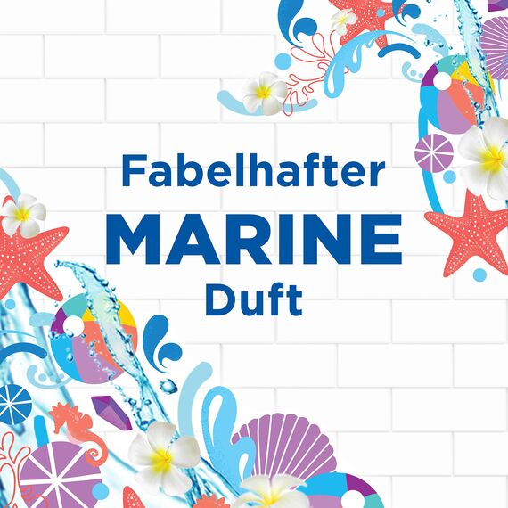 WC-Ente Frische-Siegel Nachfüller, körbchenloser WC-Reiniger, WC Duft, Ocean Wave, 2 Nachfüller (2 Stück) (Packung mit 2)